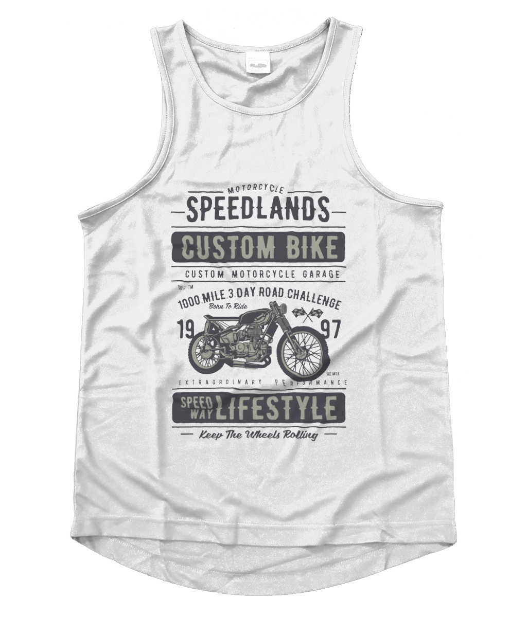 Speedlands Custom Bike - Men's Cool Vest - Vitesse T-Shirts UK
