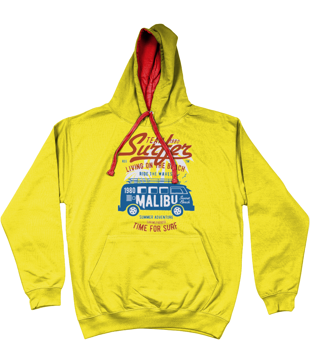 Team Surfer 1980 - AWDis Varsity Hoodie - Vitesse T-Shirts UK