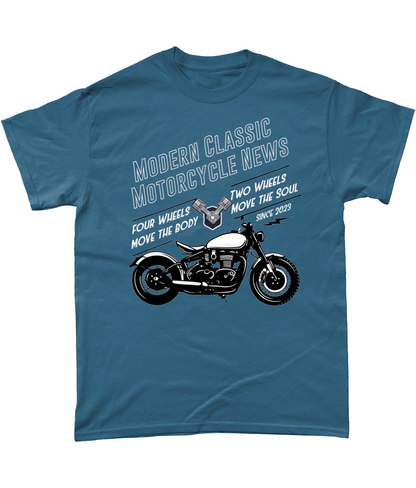 Modern Classic Motorcycle News white - Gildan Heavy Cotton T-Shirt