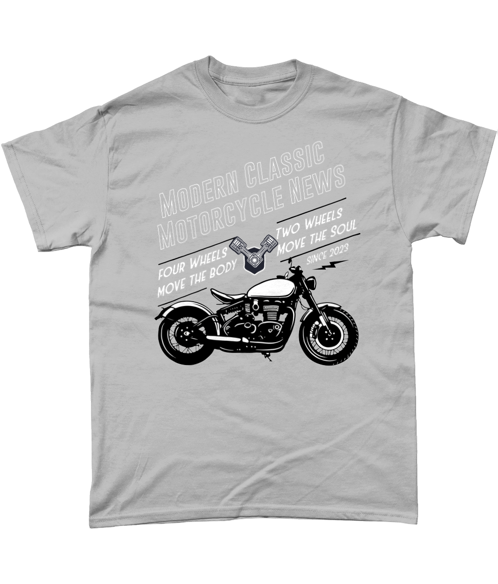 Modern Classic Motorcycle News white - Gildan Heavy Cotton T-Shirt