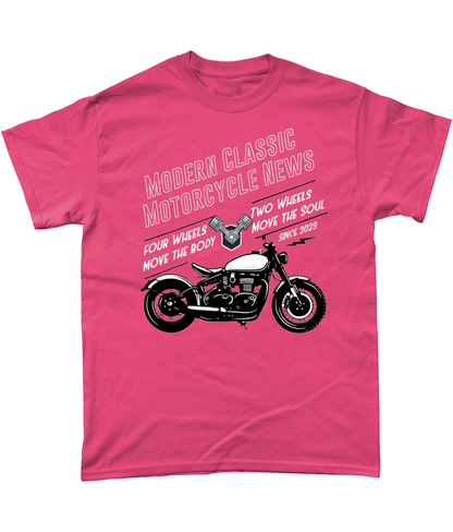 Modern Classic Motorcycle News white - Gildan Heavy Cotton T-Shirt