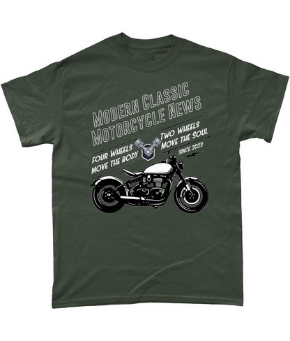 Modern Classic Motorcycle News white - Gildan Heavy Cotton T-Shirt