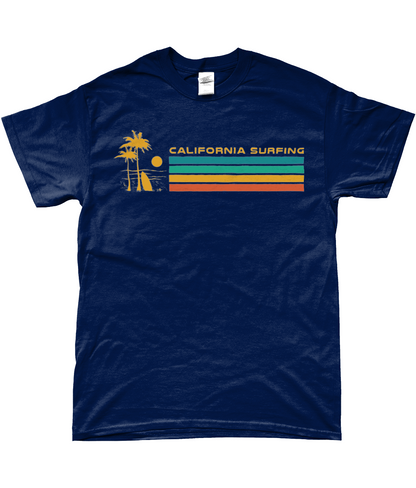 California Surfing - SoftStyle® Ringspun T-Shirt - Vitesse T-Shirts UK