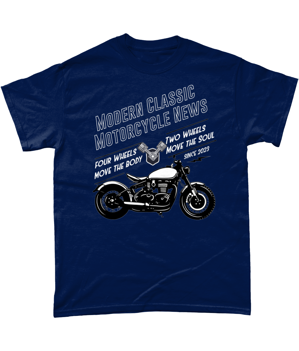 Modern Classic Motorcycle News white - Gildan Heavy Cotton T-Shirt