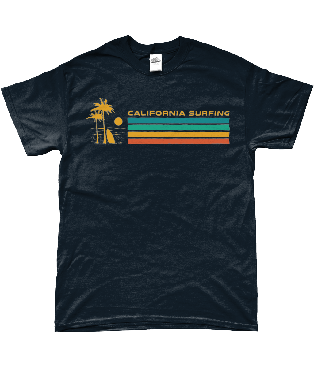 California Surfing - SoftStyle® Ringspun T-Shirt