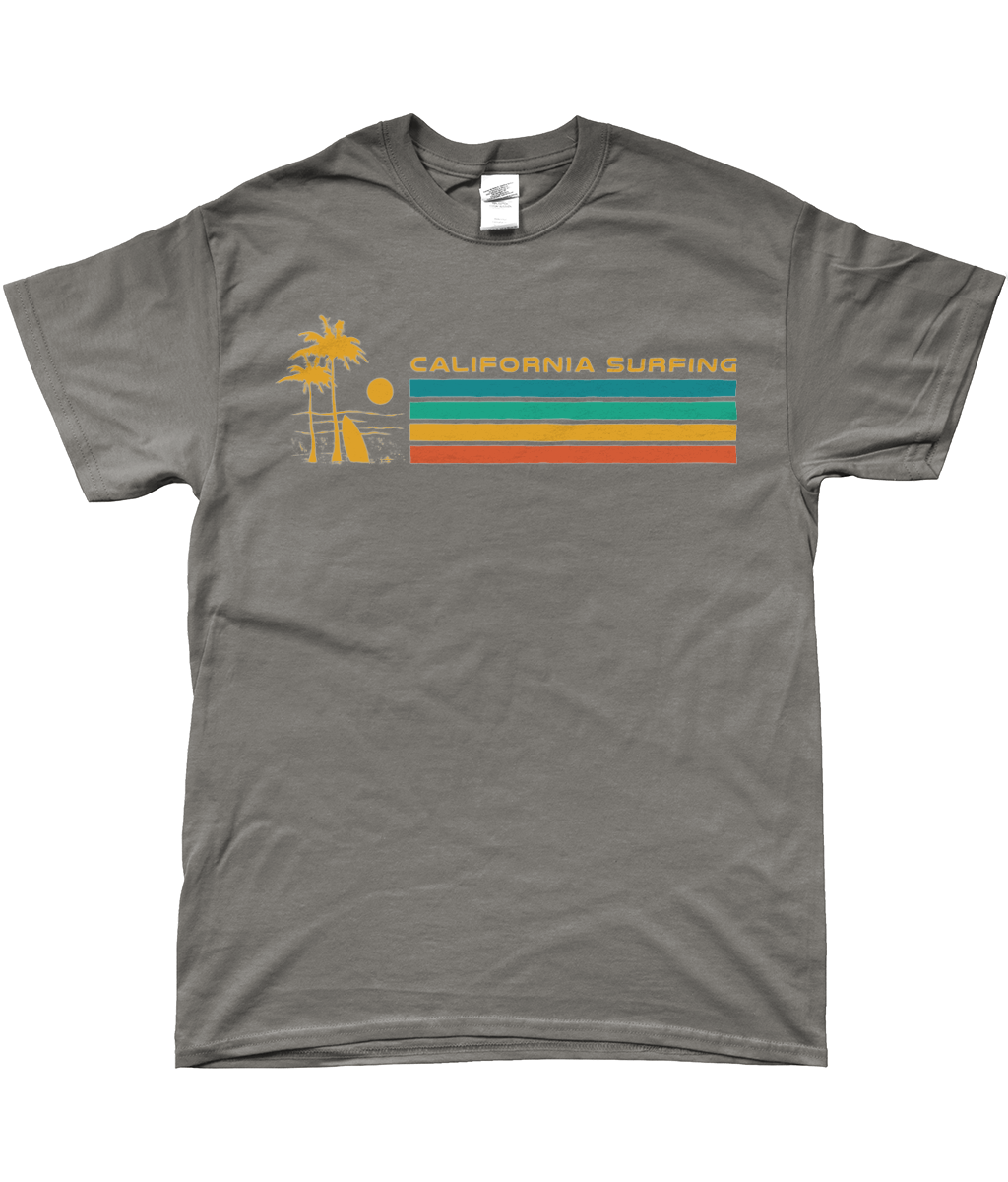 California Surfing - SoftStyle® Ringspun T-Shirt