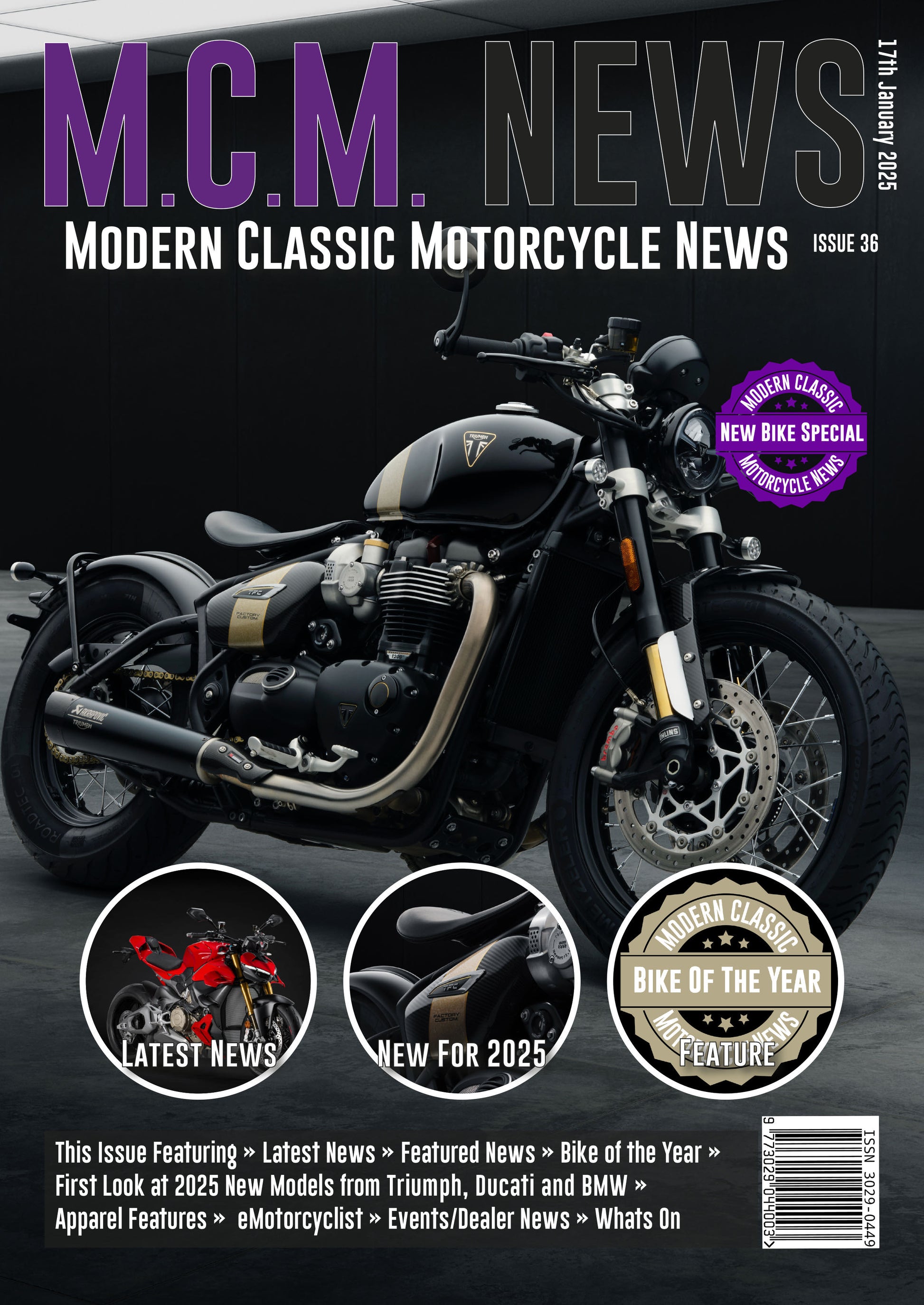 Modern Classic Motorcycle News - Issue 36 - Vitesse T-Shirts UK