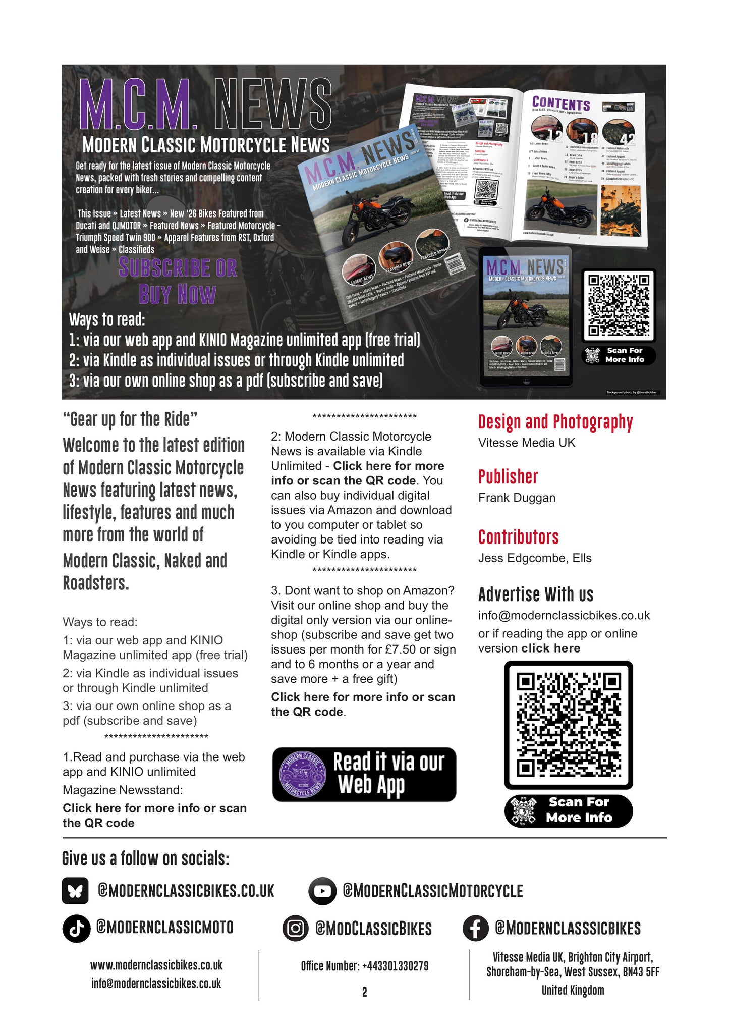 Modern Classic Motorcycle News - Digital Only Version - Issue 64
