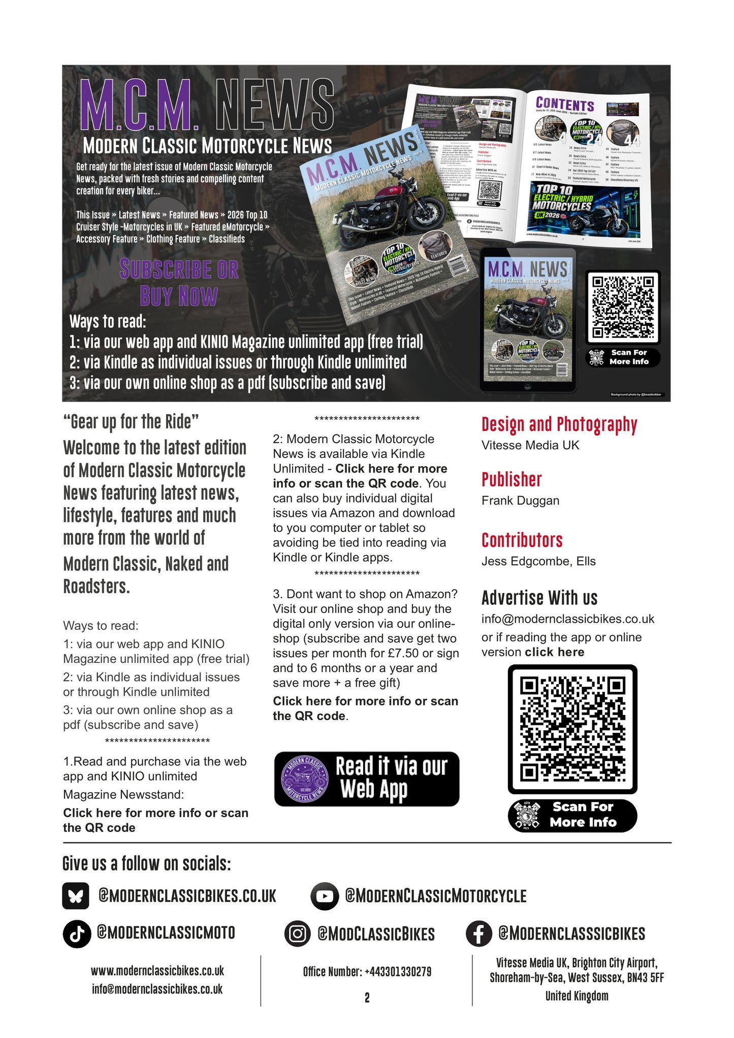 Modern Classic Motorcycle News - Digital Only Version - Issue 70