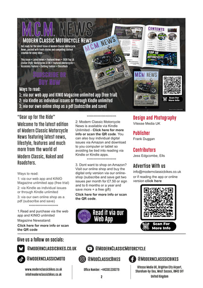 Modern Classic Motorcycle News - Digital Only Version - Issue 70