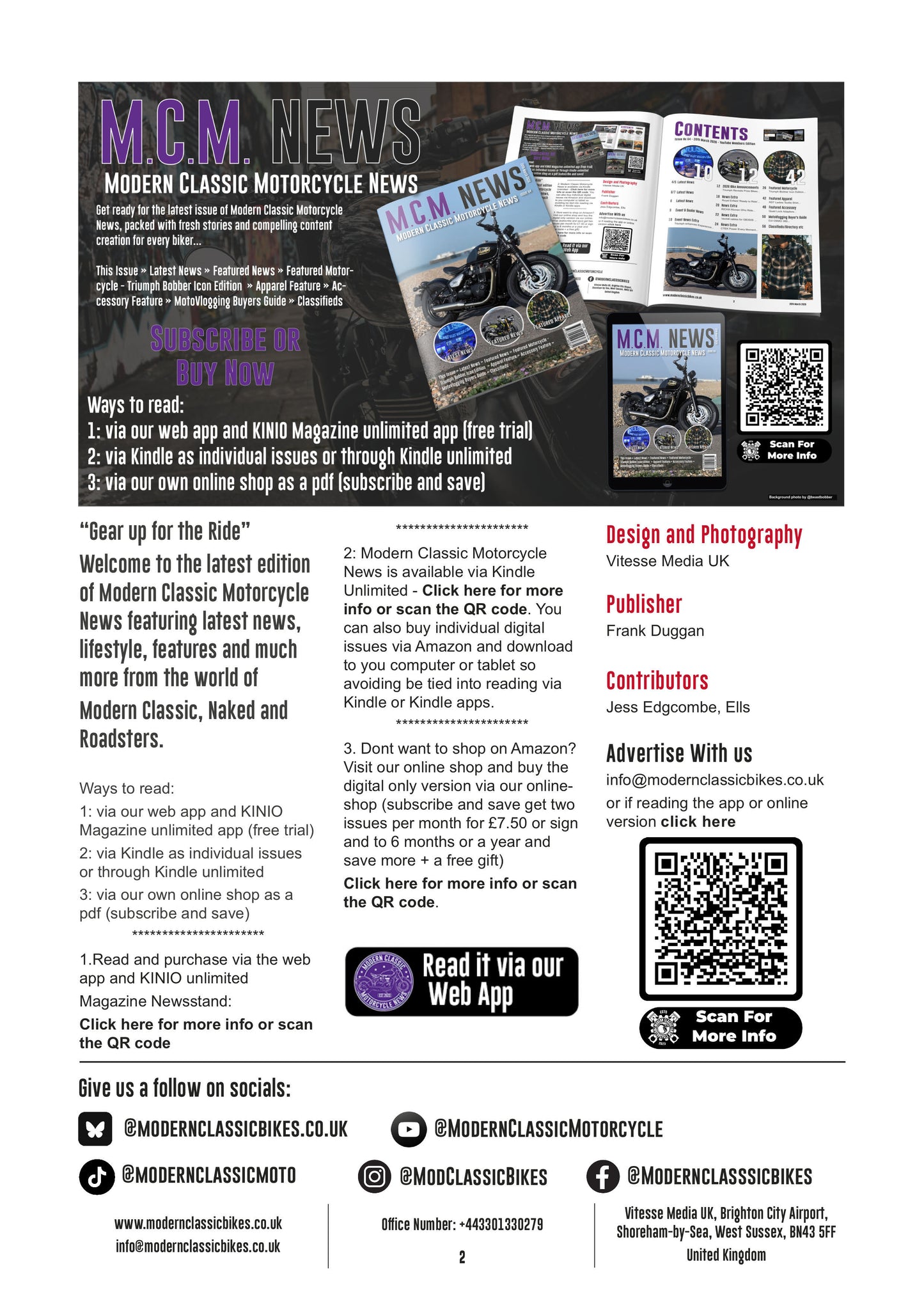 Modern Classic Motorcycle News - Digital Only Version - Issue 65