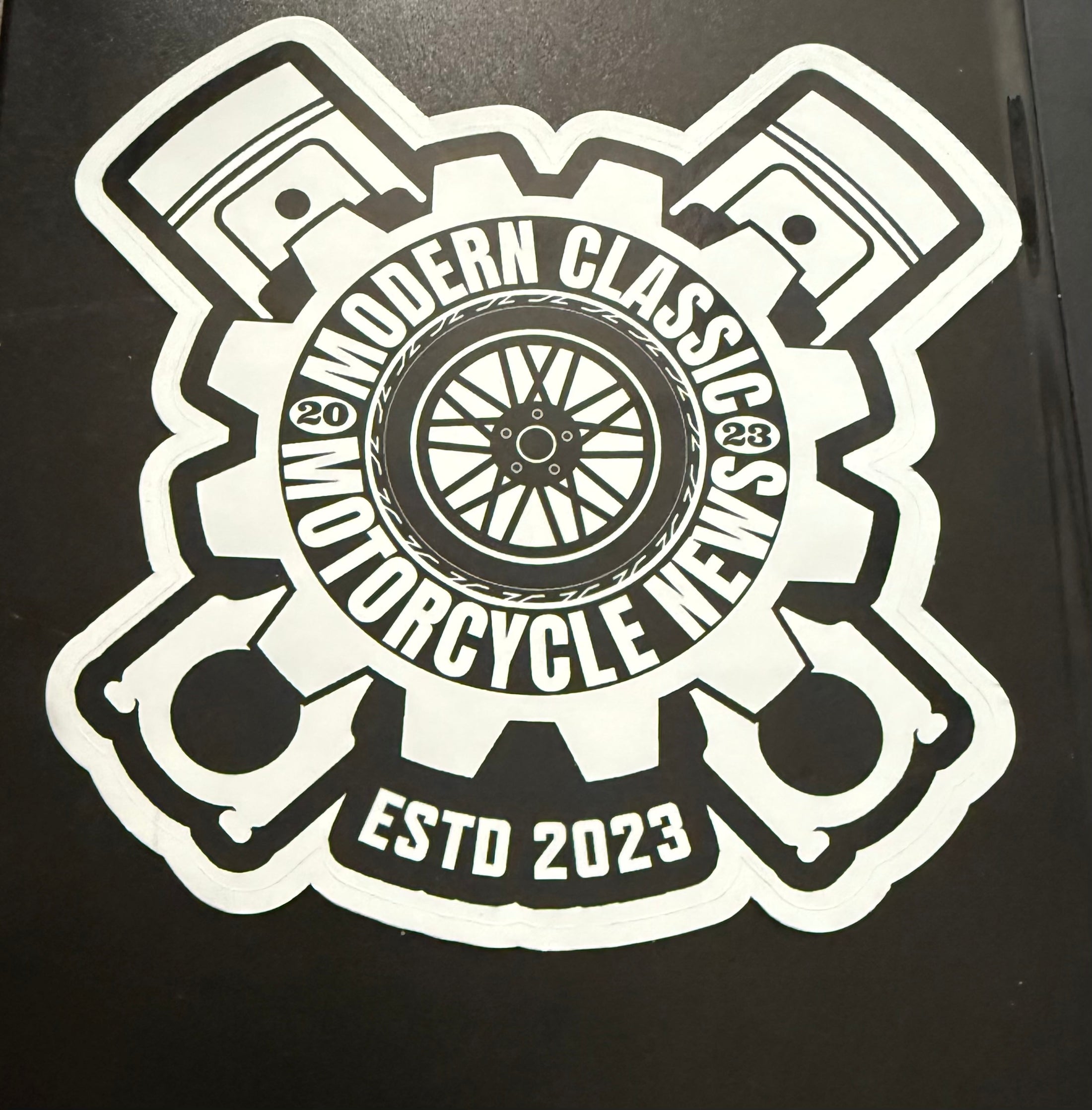 Modern Classic Motorcycle News - Custom Shape Stickers