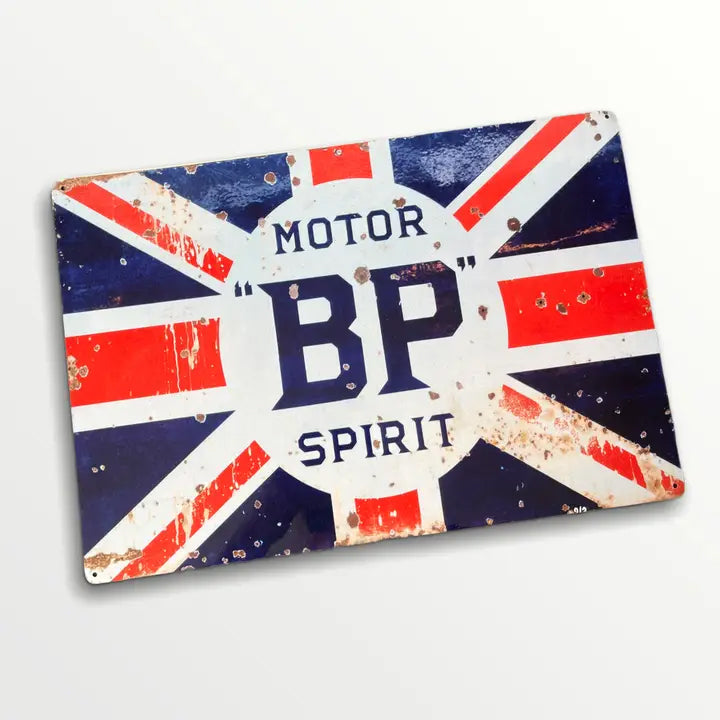 Motor Bp Spirit - Metal Advertising Wall Sign