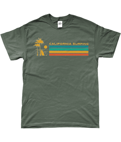 California Surfing - SoftStyle® Ringspun T-Shirt