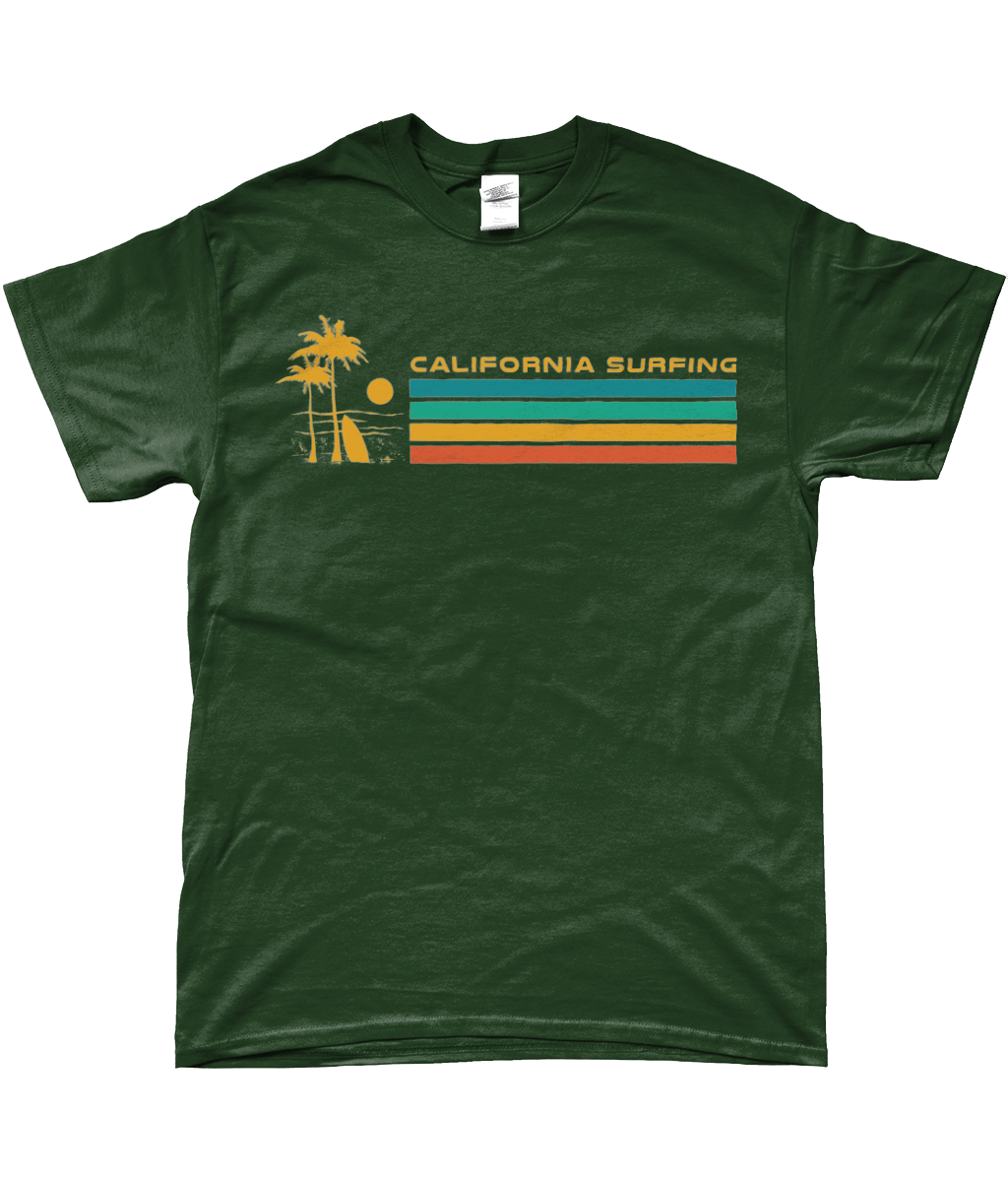 California Surfing - SoftStyle® Ringspun T-Shirt