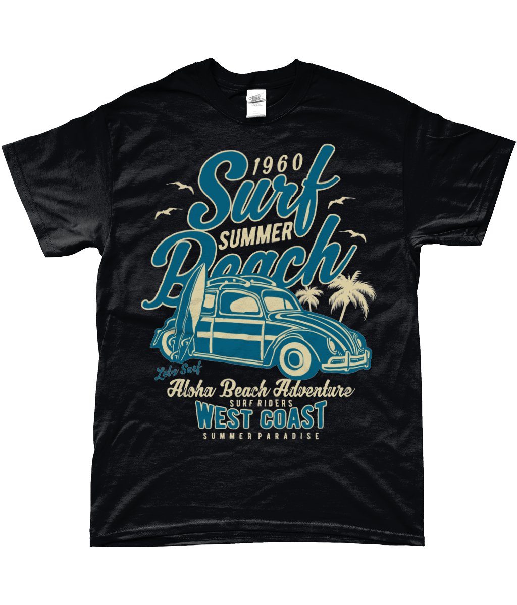 Surf Beach - SoftStyle Ringspun T-Shirt - Vitesse T-Shirts UK