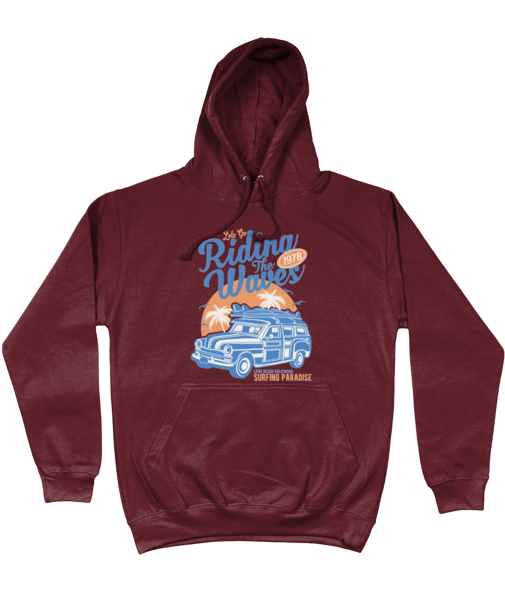 Riding The Waves – AWDis College Hoodie - Vitesse T-Shirts UK