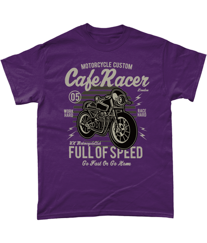 Cafe Racer v1 – Gildan Heavy Cotton T-Shirt - Vitesse T-Shirts UK