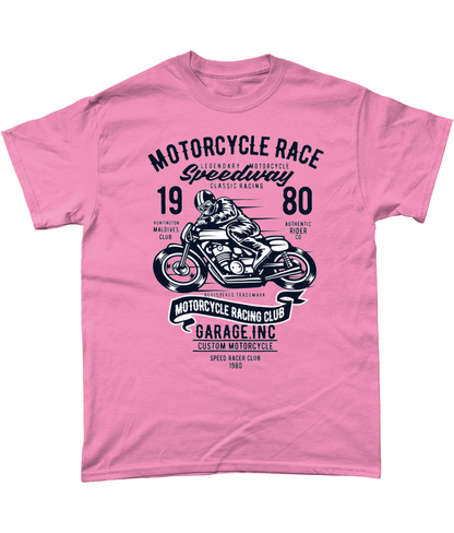 Course de moto - T-shirt en coton épais Gildan