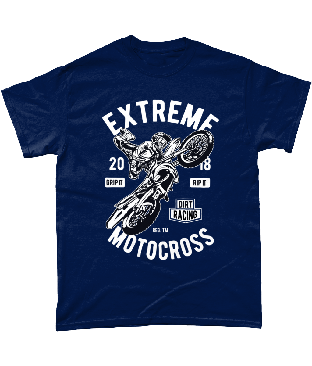 Extreme Motocross – Gildan Heavy Cotton T-Shirt - Vitesse T-Shirts UK