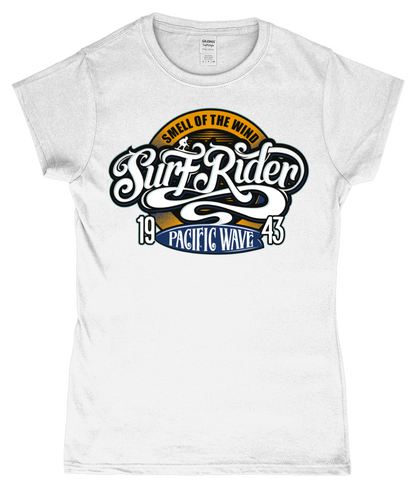 Surf Rider v2 - SoftStyle Ladies Fitted Ringspun T-Shirt