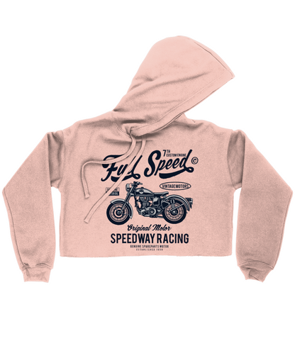 Full Speed - Bella Ladies Cropped Hoodie