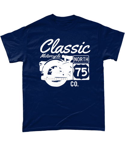 Classic Motorcycle 75 weiß - Gildan Heavy Cotton T-Shirt