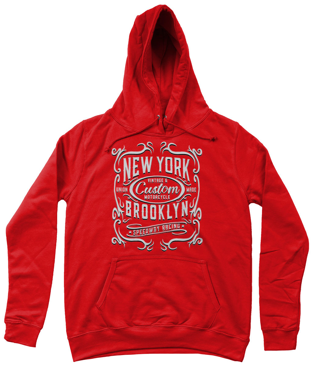 New York Motorcycle - AWDis Girlie College Hoodie