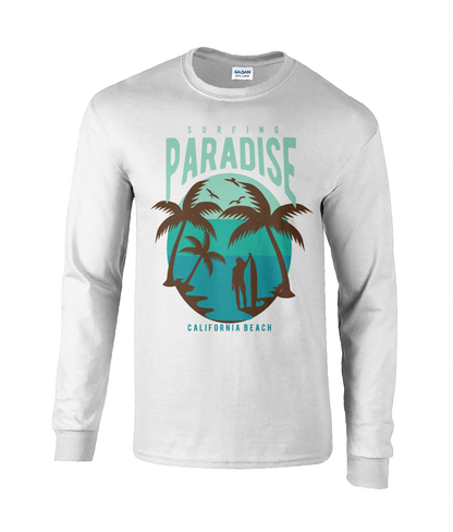 Surfing Paradise California Beach - Langarm-T-Shirt aus ultra-Baumwolle