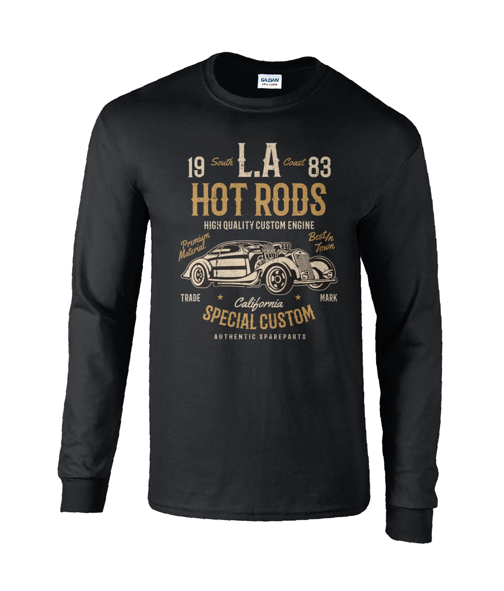 LA Hot Rods – Langärmliges T-Shirt aus Ultra-Baumwolle