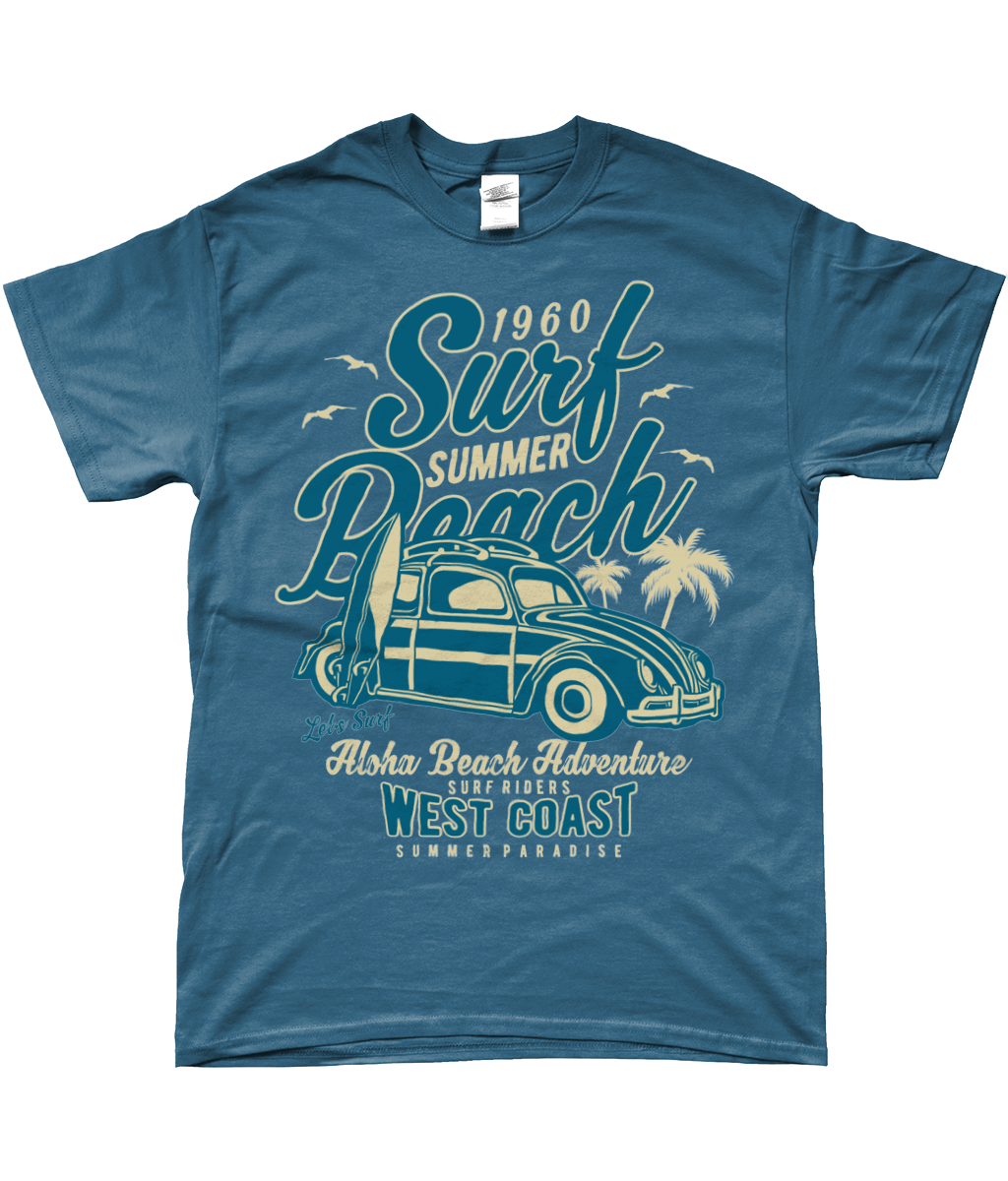 Surf Beach - SoftStyle Ringgesponnenes T-Shirt