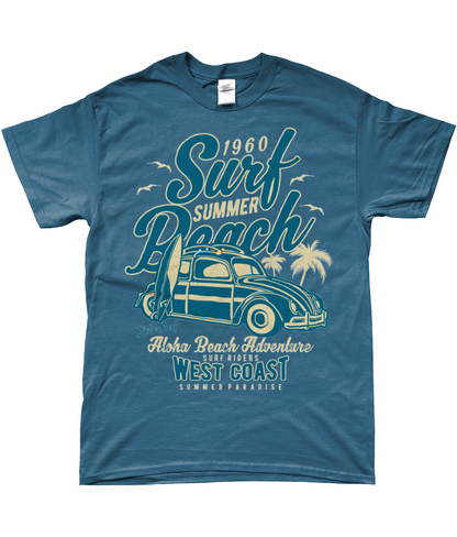 Surf Beach - SoftStyle Ringspun T-Shirt - Vitesse T-Shirts UK