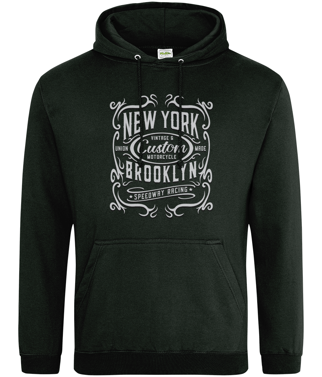 New York Motorcycle - AWDis College Hoodie