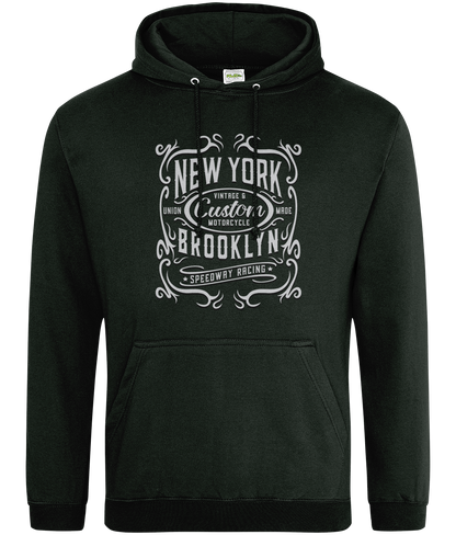 New York Motorcycle - AWDis College Hoodie