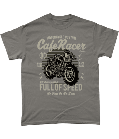 Cafe Racer v1 – Gildan Heavy Cotton T-Shirt - Vitesse T-Shirts UK