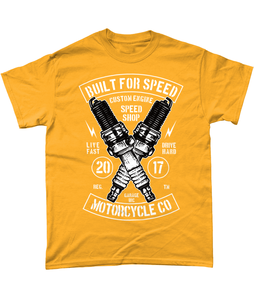 Built For Speed - Gildan Heavy Cotton T-Shirt - Vitesse T-Shirts UK