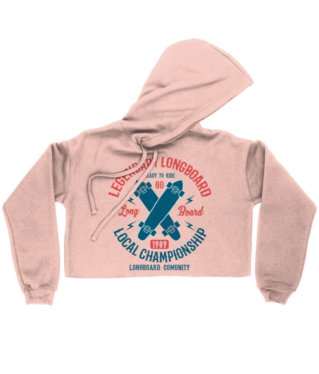 Legendary Longboard - Bella Ladies Cropped Hoodie