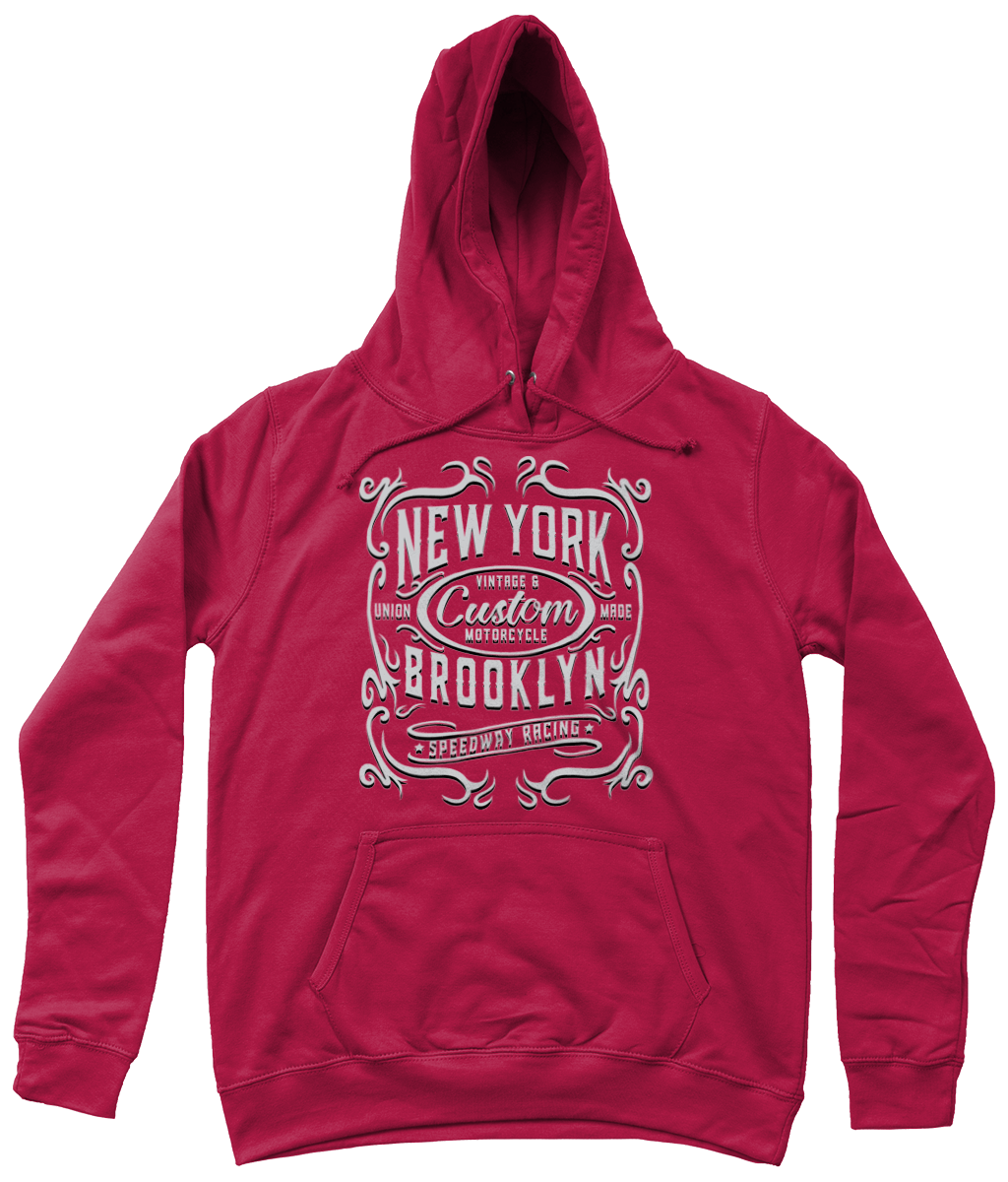 New York Motorcycle - AWDis Girlie College Hoodie