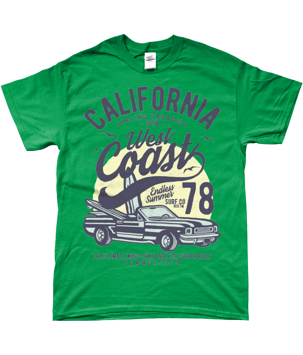 California West Coast - SoftStyle Ringspun T-Shirt