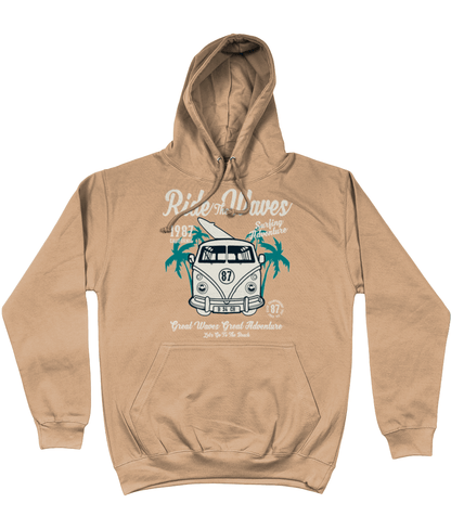 Ride The Waves – AWDis College Hoodie - Vitesse T-Shirts UK