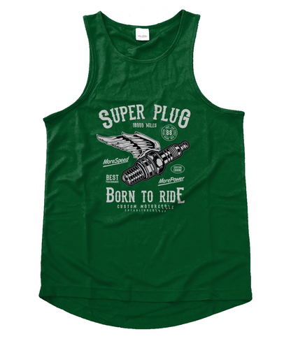 Super Plug - Men's Cool Vest - Vitesse T-Shirts UK