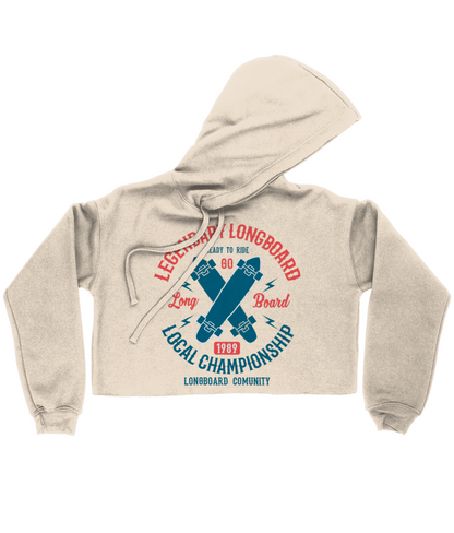 Legendary Longboard - Bella Ladies Cropped Hoodie