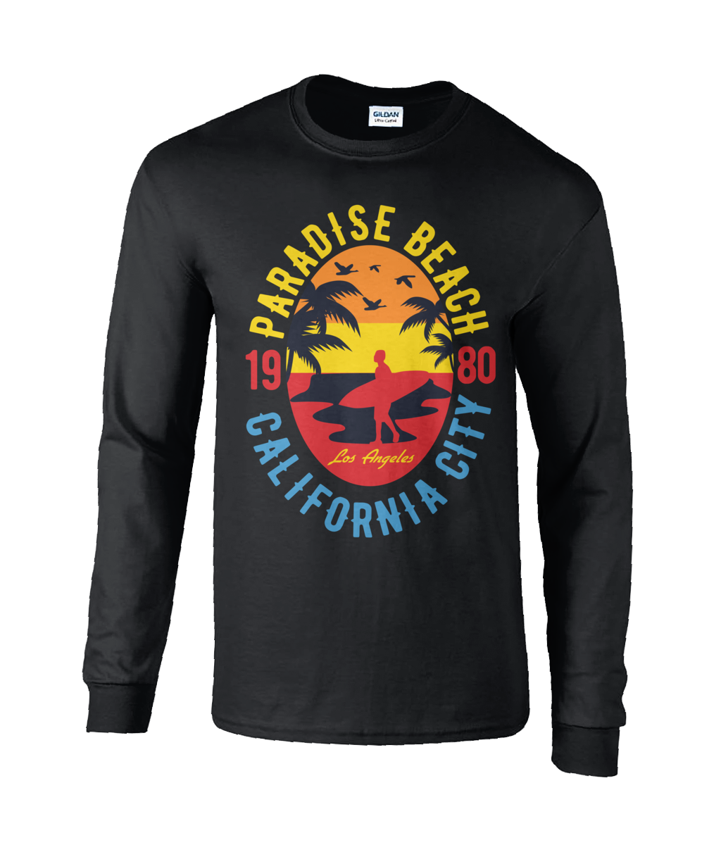 Sunshine Paradise - T-shirt à manches longues en coton ultra-doux