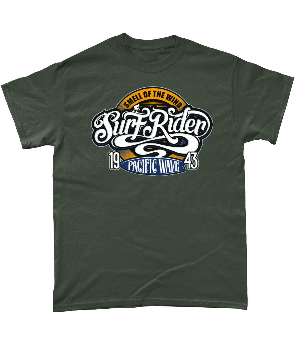 Surf Rider v2 - T-Shirt aus schwerer Baumwolle