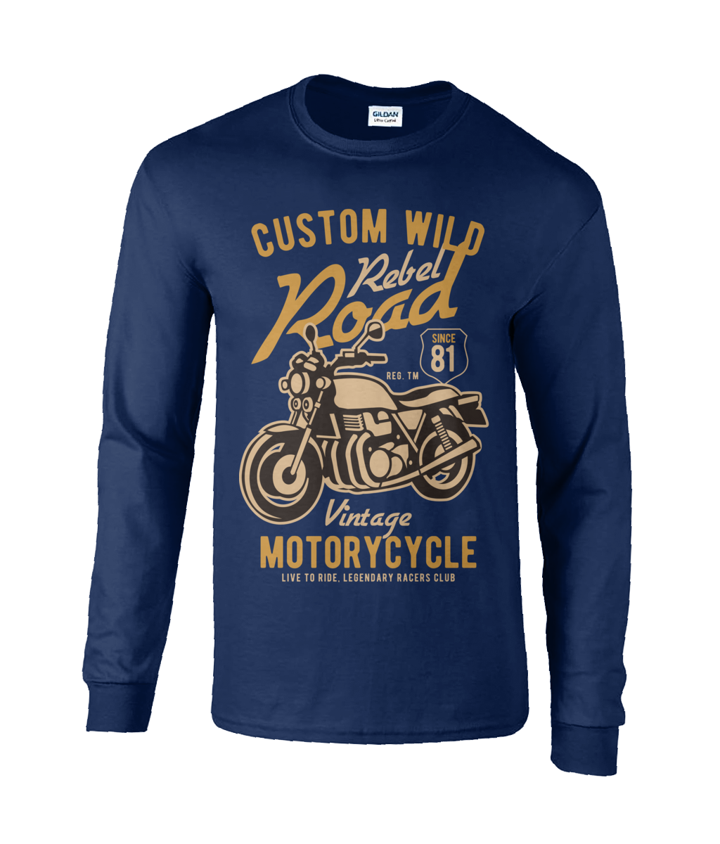 Custom Wild - Langarm-T-Shirt aus Ultra-Baumwolle