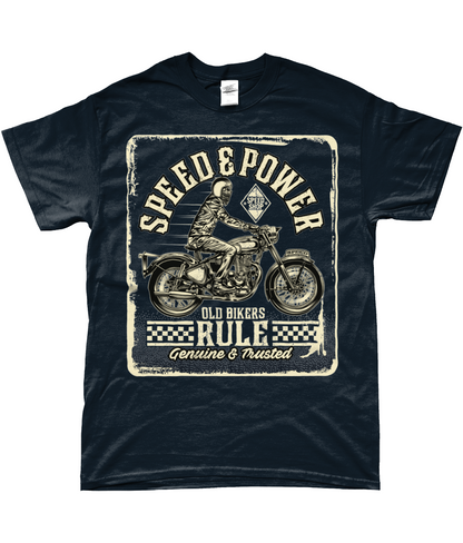 Old Bikers Rule - SoftStyle Ringgesponnenes T-Shirt