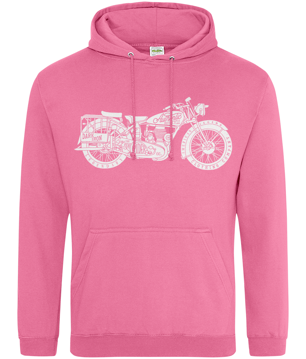 Enjoy The Ride - Weiß - AWDis College Hoodie