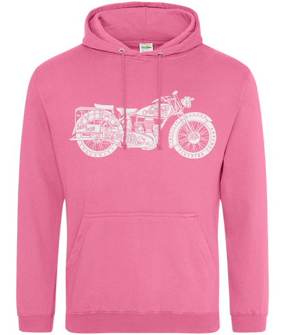 Enjoy The Ride - White - AWDis College Hoodie