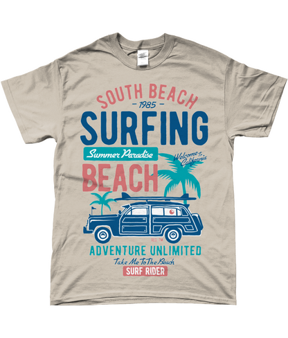 South Beach v2 - SoftStyle Ringspun T-Shirt