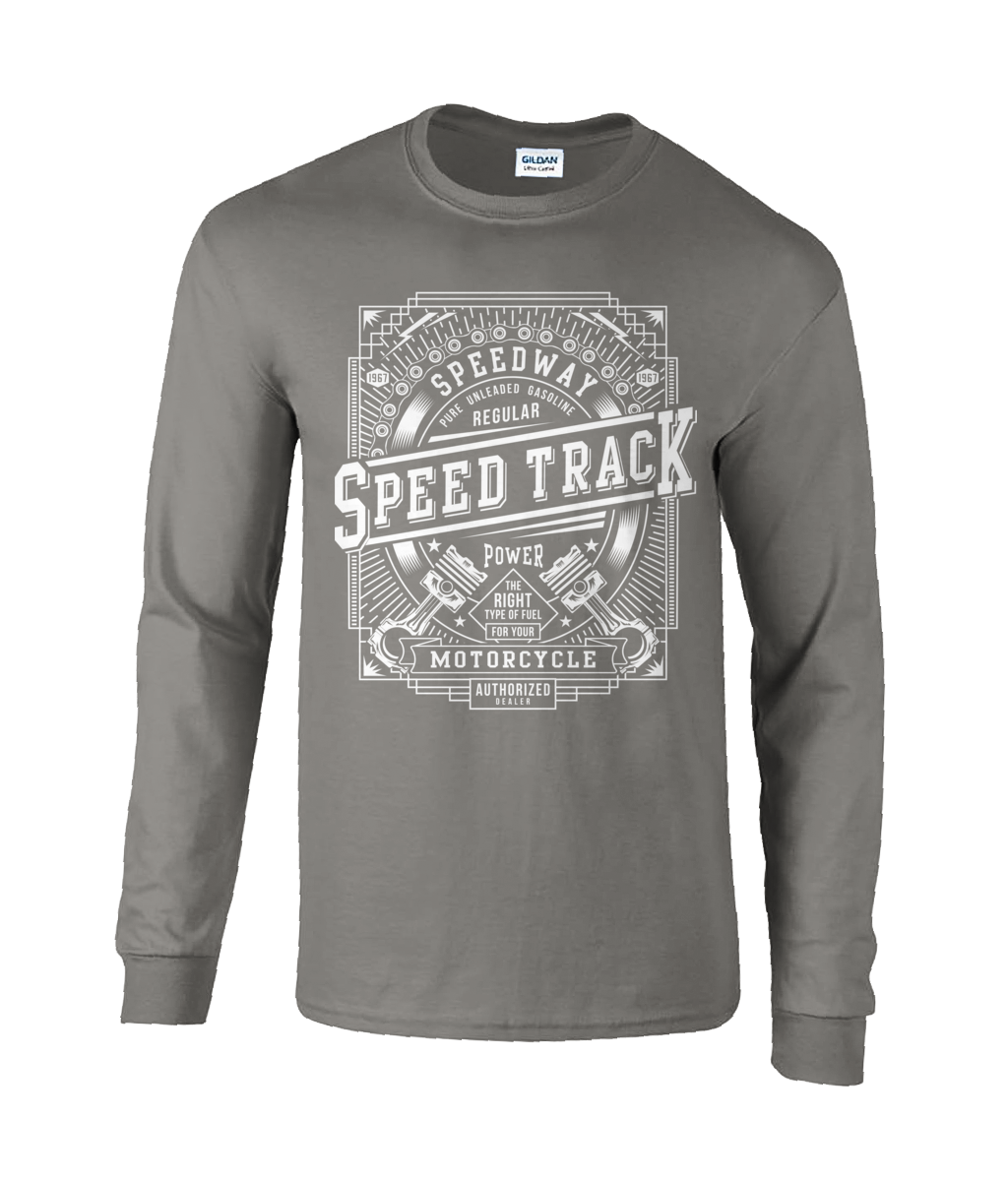 Speed ​​Track - T-shirt à manches longues en coton ultra